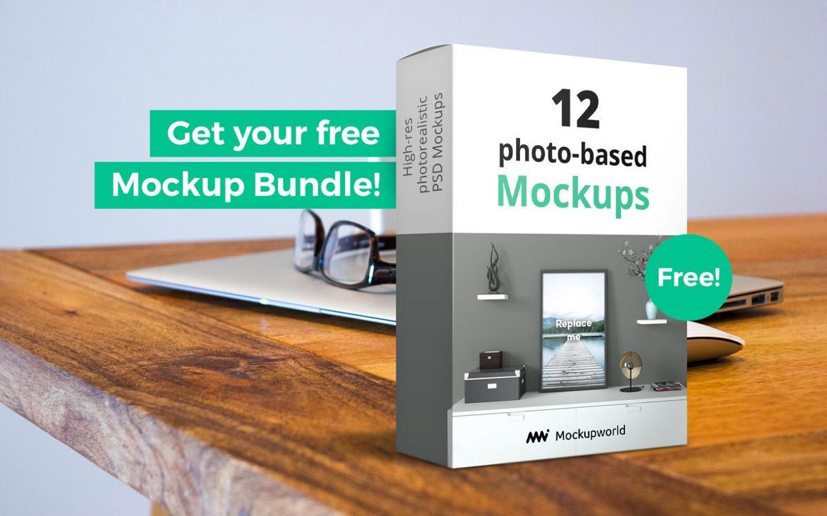 Download the free Mockup World Bundle!