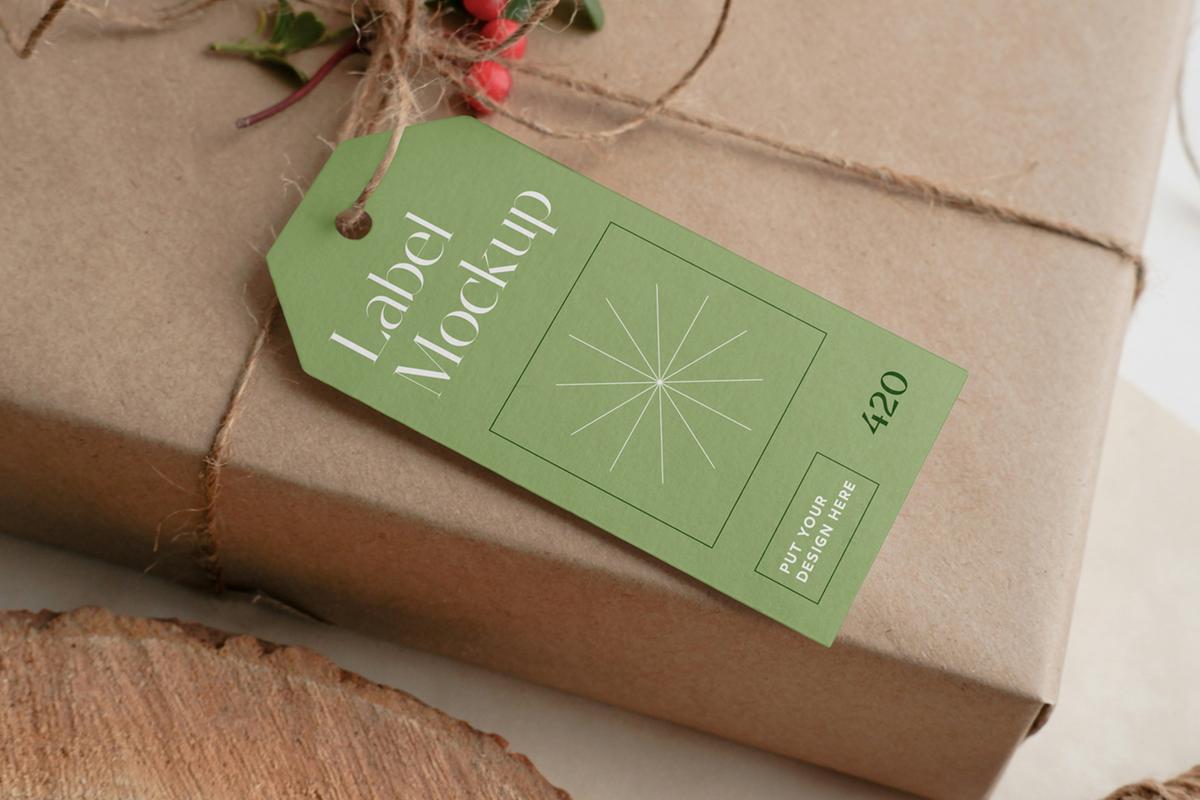 Free Horizontal Label Mockup