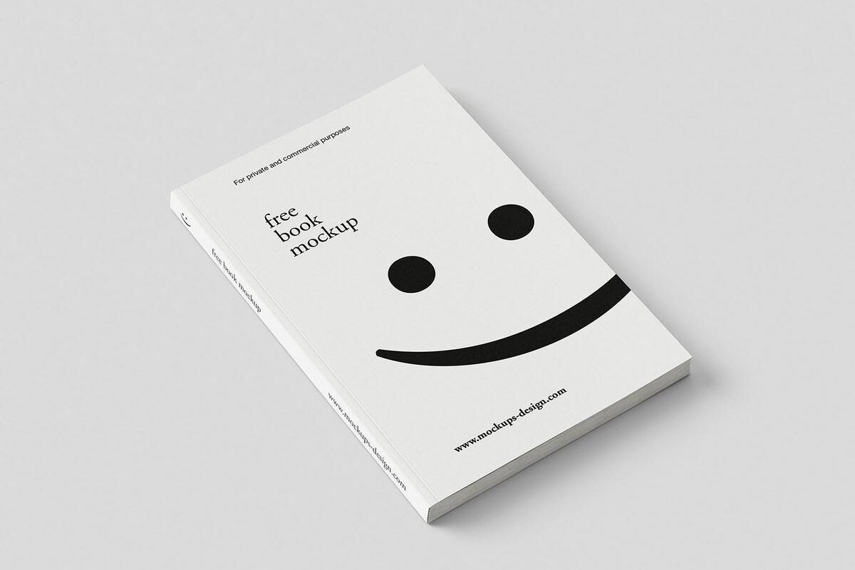 Minimal book mockup