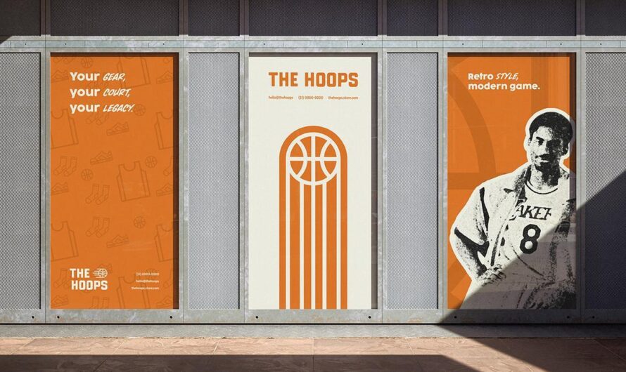 Как визуальная идентичность The Hoops захватывает дух баскетбола! 🏀