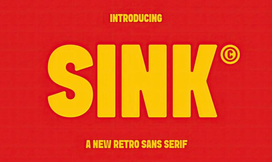 🌟 Откройте для себя SINK — ваш новый шрифт для смелых решений!