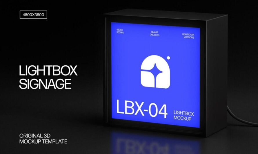 💡 Погружение в мир: светящийся Mockup Lightbox