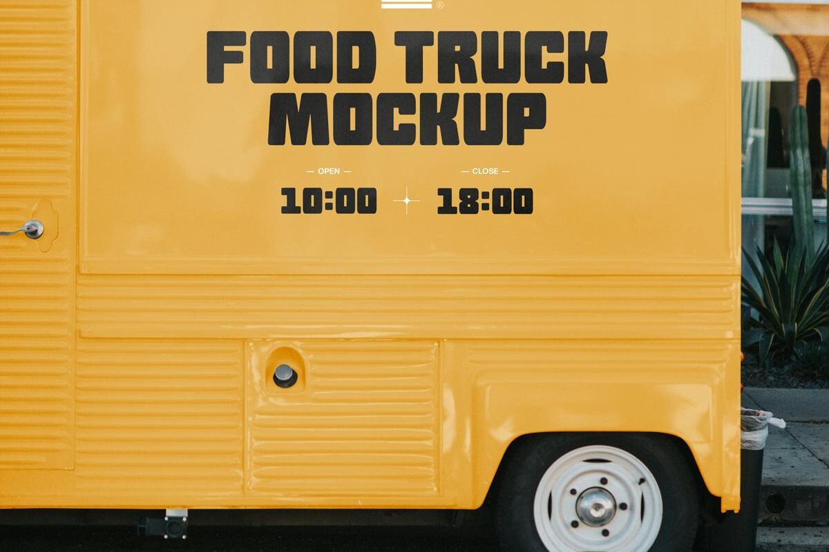 Free Food Truck Mockup