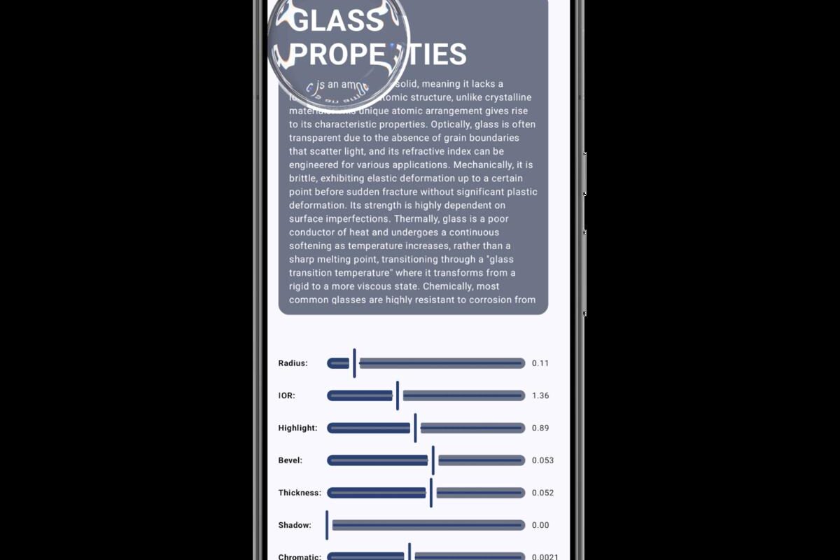 Crafting Glass: Real-time Glass Shader on Android