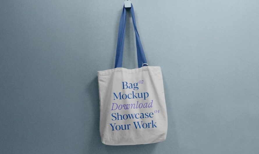Скачай невероятный мокап для сумки: Замечательный Free Hanging Tote Bag Mockup!